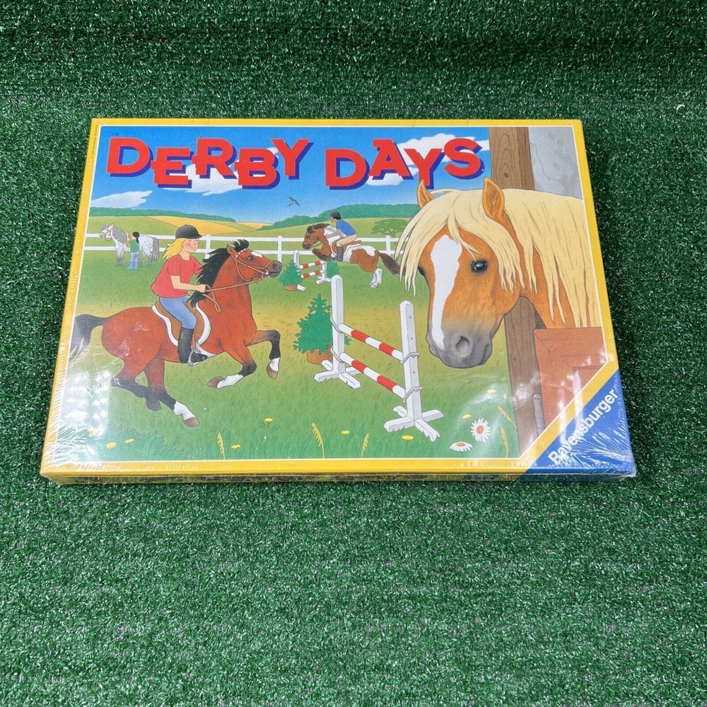 Vintage Derby Days Game Ravensburger 1994 Pony Jumpers Horses New Sealed